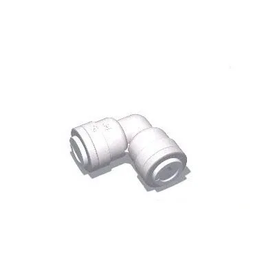1/4" Tube x 1/4" Tube RO Push Connect Union Elbow (WHITE) Mur-Lok