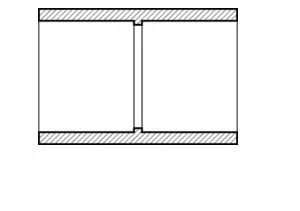 1.5" PVC Coupling, Slip x Slip