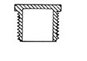 1.5" PVC Plug, Threaded