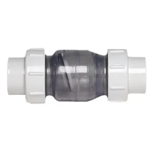 1" Swing Check Valves, True Union Clear PVC, Slip