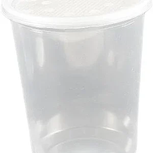 100 pack 32 ounce deli cup + fabric lid