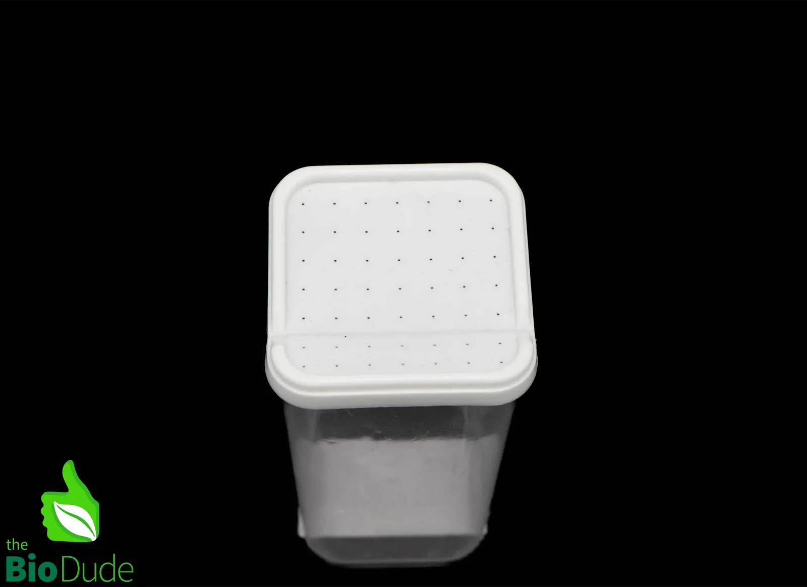 11 oz Square Spider Bottle w/ lid – Invertebrate Enclosure - 11 ounces - Image 2