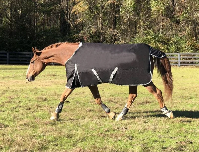 1200D Waterproof Turnout Sheets 48in Navy/Silver - Image 2