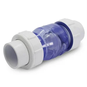 2" Clear PVC True Union Swing Check Valve Slip