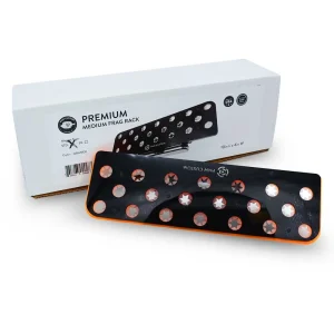 20 Hole Premium Medium Frag Rack (1/2" Glass) Orange w/Frag Lock - PNW Customs