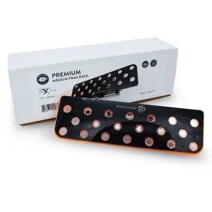 20 Hole Premium Medium Frag Rack (3/4" Glass) Orange w/Frag Lock & Reinforced Magnets - PNW Customs