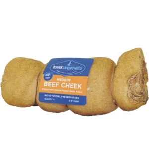 20512295 Grain Free Beef Cheek Dipped Peanut Butter Treat for Dogs, Large Silver 0.22