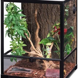 30 Gallon Front Opening desert lizard tank 18" x 18" x 24" reptile terrarium with Double Hinge Door RK0110