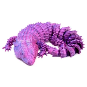3D Printed Multi-Color Armadillo Lizard - Large