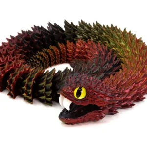 3D Printed Multi-Color Bush Viper - Large