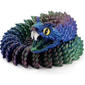 3D Printed Multi-Color Eyelash Viper - Large