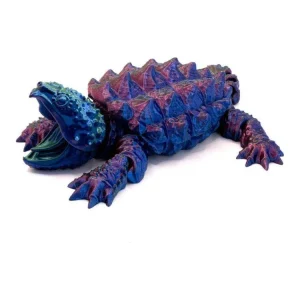 3D Printed Multi-Color Snapping Turtle - Large