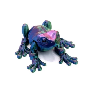 3D Printed Multi-Color White's Tree Frog - Small
