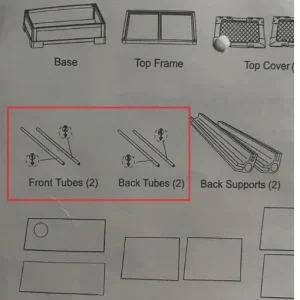 4 corner pipes of RK0240