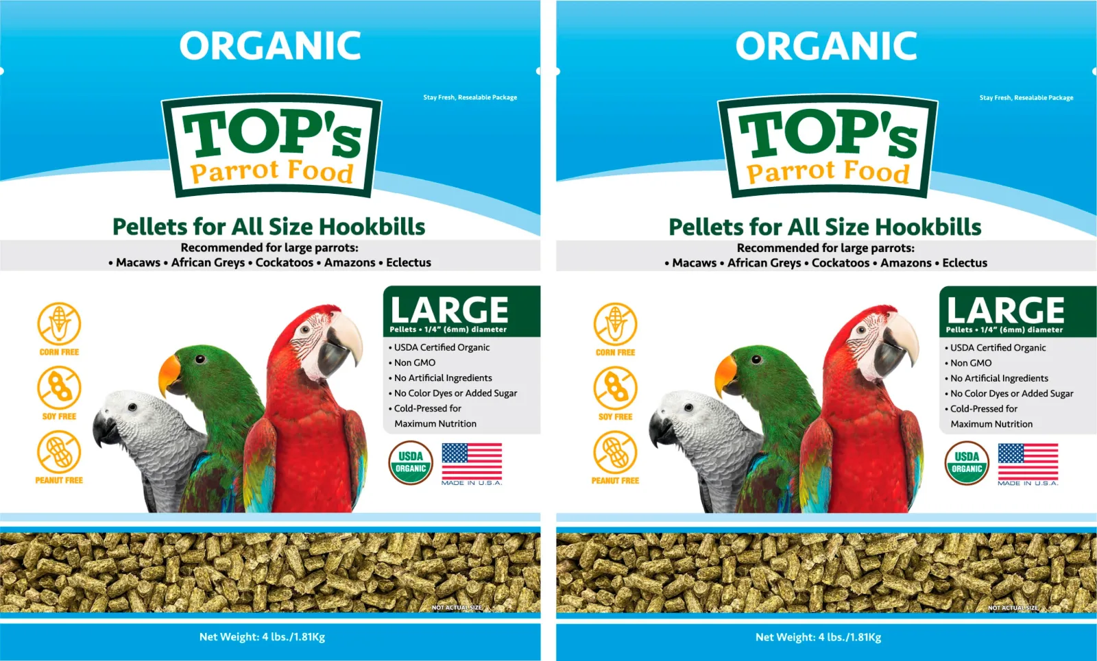 4 lb. Large Pellet Two-Pack (includes shipping)