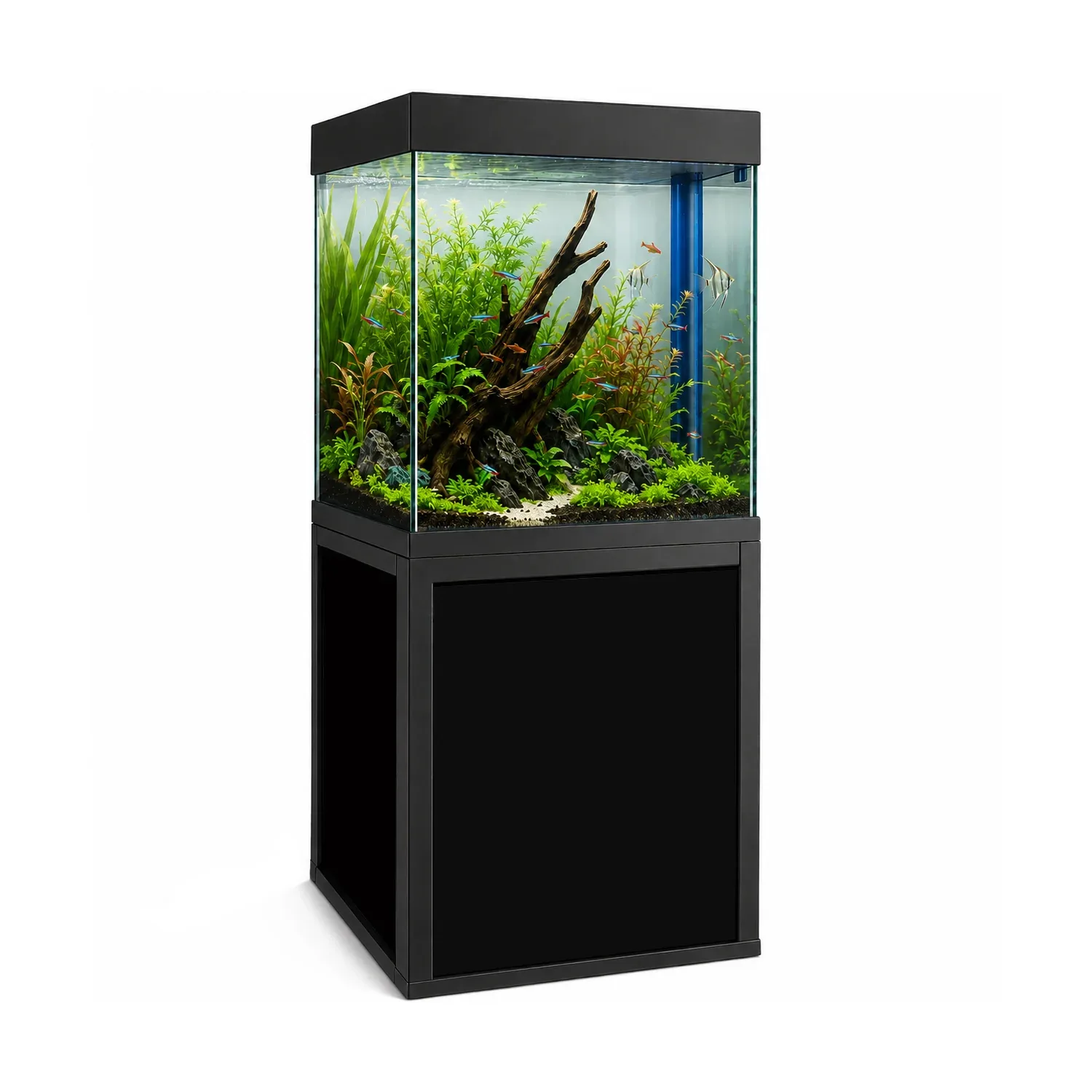 40 Gallon Fish Tank and Stand - Black Finish | Exact 40 Gallon Breeder Dimensions