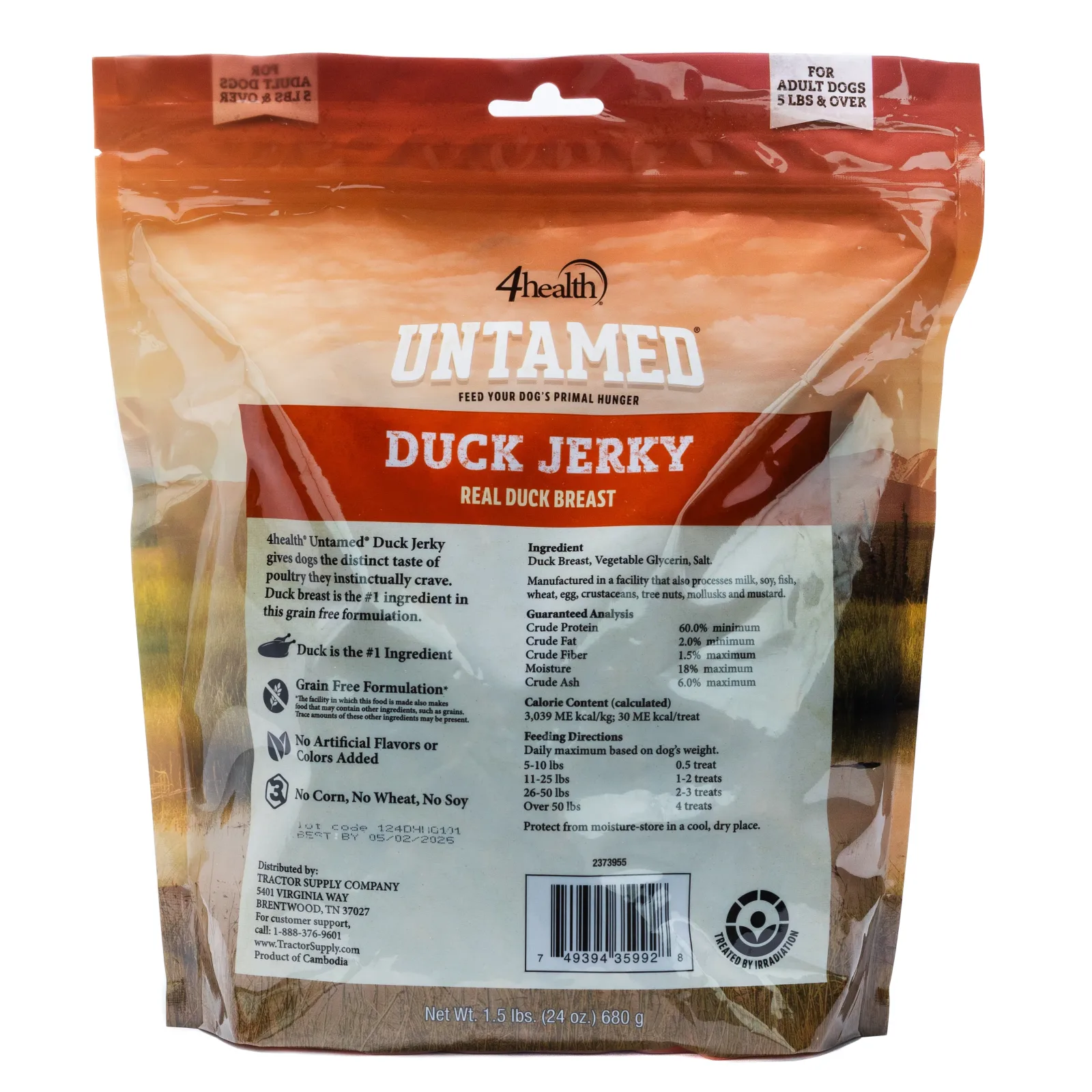 4Health Duck Jerky 24oz - Image 2