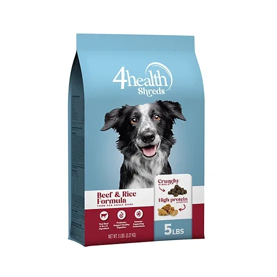 4health Shreds Adult Beef and Rice Formula Dry Dog Food 5lbs