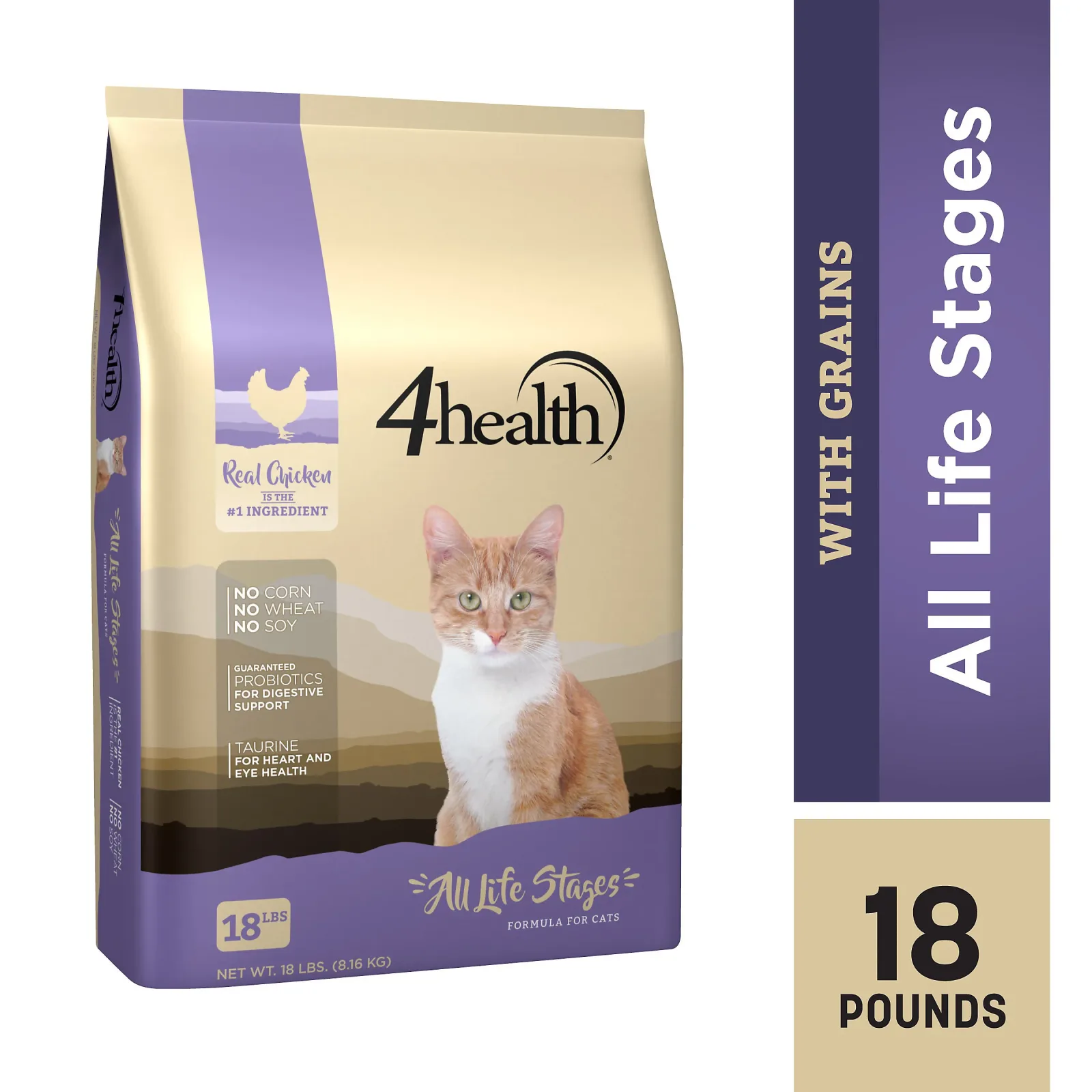 4health with Wholesome Grains All Life Stages Dry Cat Food - Image 2