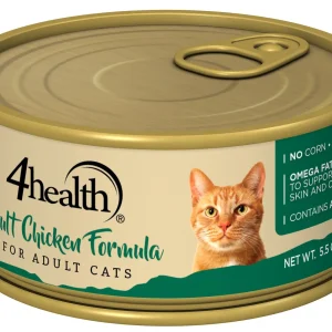 4health with Wholesome Grains Cat Adult Chicken Formula Wet Cat Food, 5.5 oz. Can