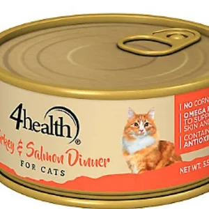 4health with Wholesome Grains Cat Turkey & Salmon Wet Cat Food 5.5 oz. Can