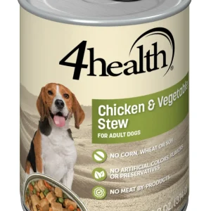 4health with Wholesome Grains Chicken & Vegetable Stew Canned Dog Food, 13.2 oz.