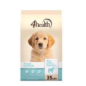 4health with Wholesome Grains Puppy Formula Dry Dog Food, 35lb