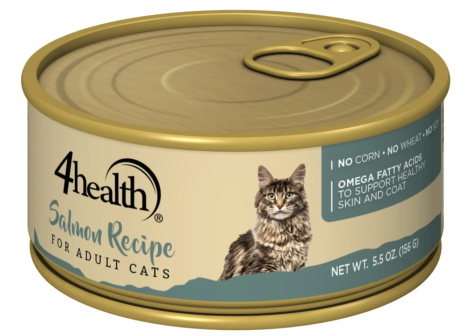 4health with Wholesome Grains Salmon and Rice Wet Cat Food, 5.5 oz. - Image 2