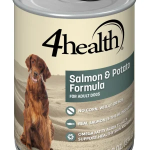 4health with Wholesome Grains Salmon & Potato Dinner Canned Dog Food, 13.2 oz.