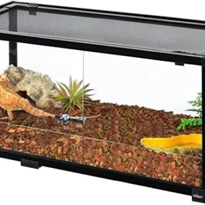 50 Gallon Reptile Terrarium 2 in 1 Reptile Tank 36" x 18" x 18" with Sliding Front Doors