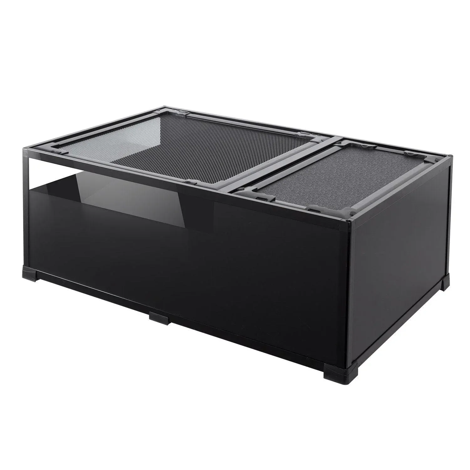 52 gallons 36″*24″*14″ terrarium with compartment and black coating glass sides RKE0204 - Image 2