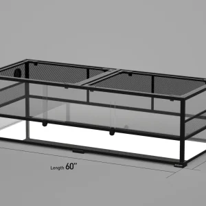 60" x 24" x 18" Glass Custom Reptile Tank 112.2 Gallon