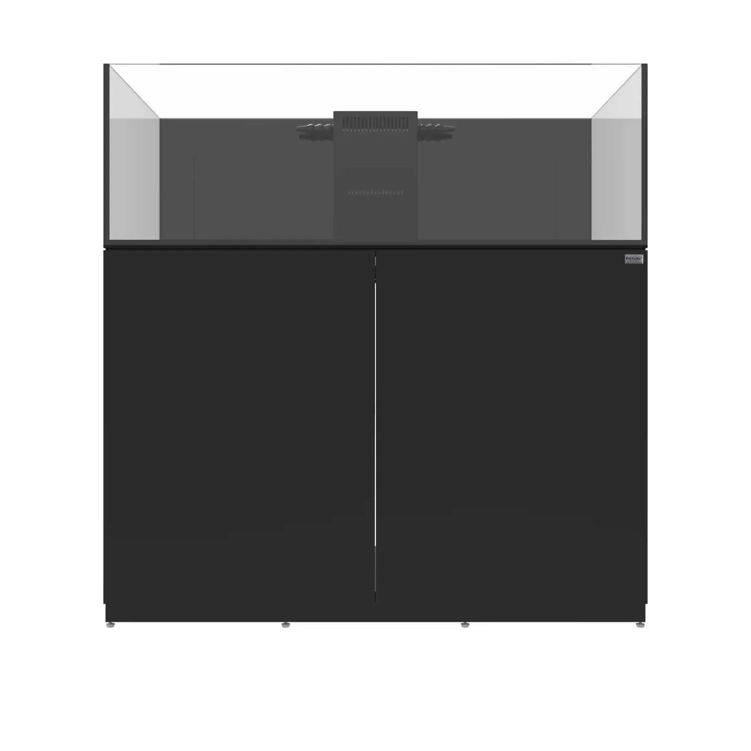 76 Gallon Shallow Internal Middle Rimless Tank w/ Black Stand (Full Package) - Fiji Cube