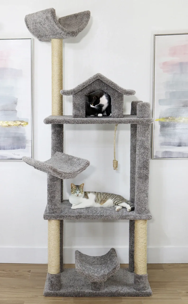 81″ Extra Tall Cat Tree | Multi-Level Tower for Active & Climbing Cats