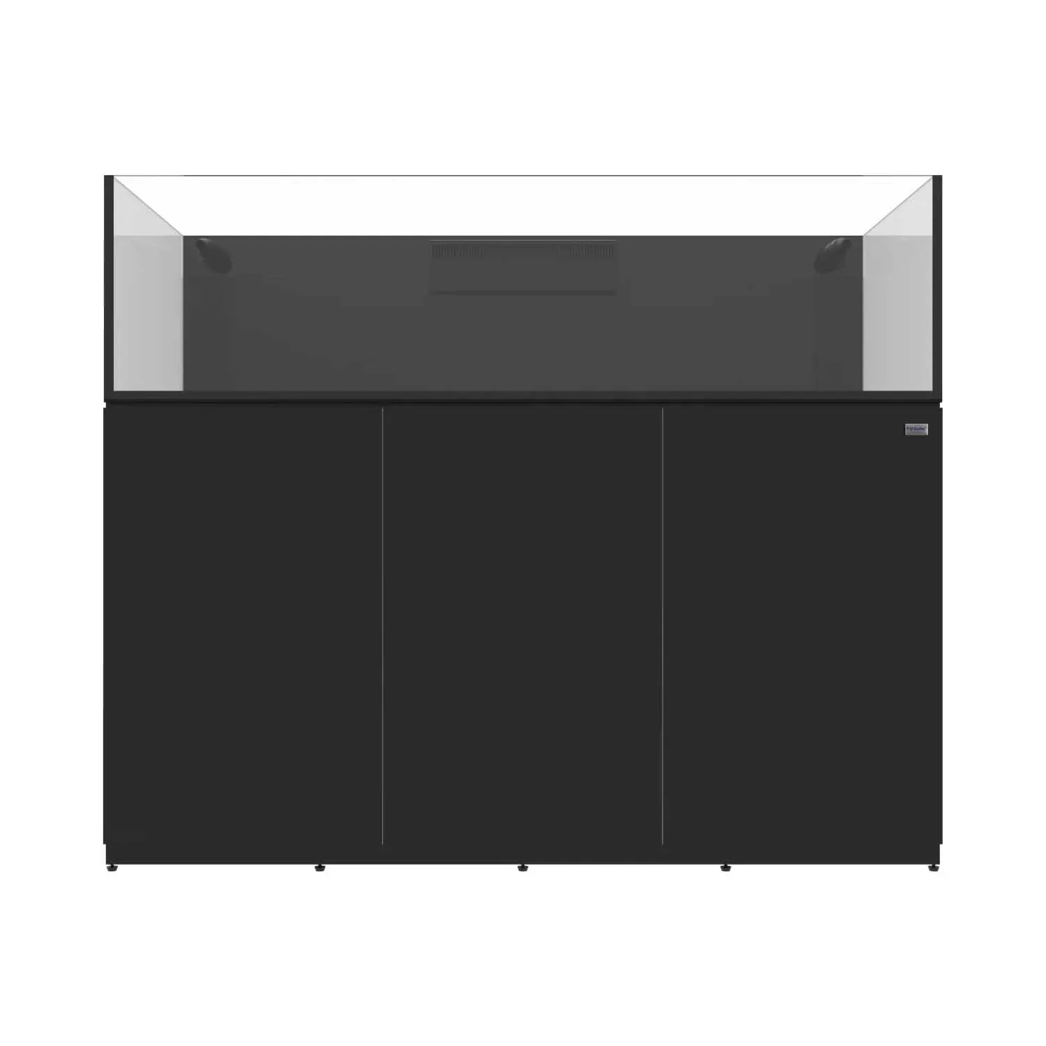 95 Gallon External Overflow Rimless Tank w/ Black Stand - Fiji Cube