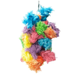 A & E Cages Happy Beaks Wooly Monster Bird Toy Medium