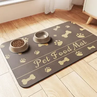 Absorbent Pet Feeding Mat – Waterproof, Non-Slip, Quick Dry for Dogs & Cats - Image 2