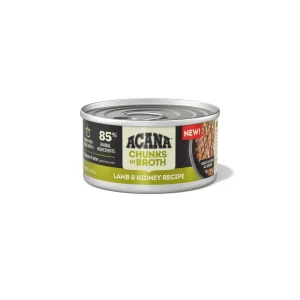 Acana Chunks in Broth Canned Cat Food Lamb & Kidney 24ea/3 oz