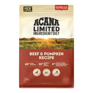 Acana Dog Grain-Free Singles Beef & Pumpkin Recipe, 4.5 lb
