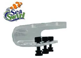 Acrylic tank mounting bracket for 1/2" Sea Swirl Wave Maker