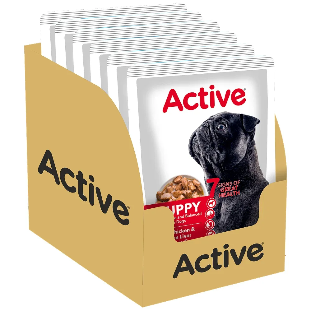 Active Real Chicken & Chicken Liver Chunks in Gravy Puppy Dog Wet Food (Buy 1 Get 1) - Image 2