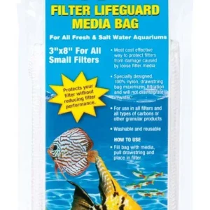 Acurel Filter Lifeguard Media Bag White 3 in x 8 in