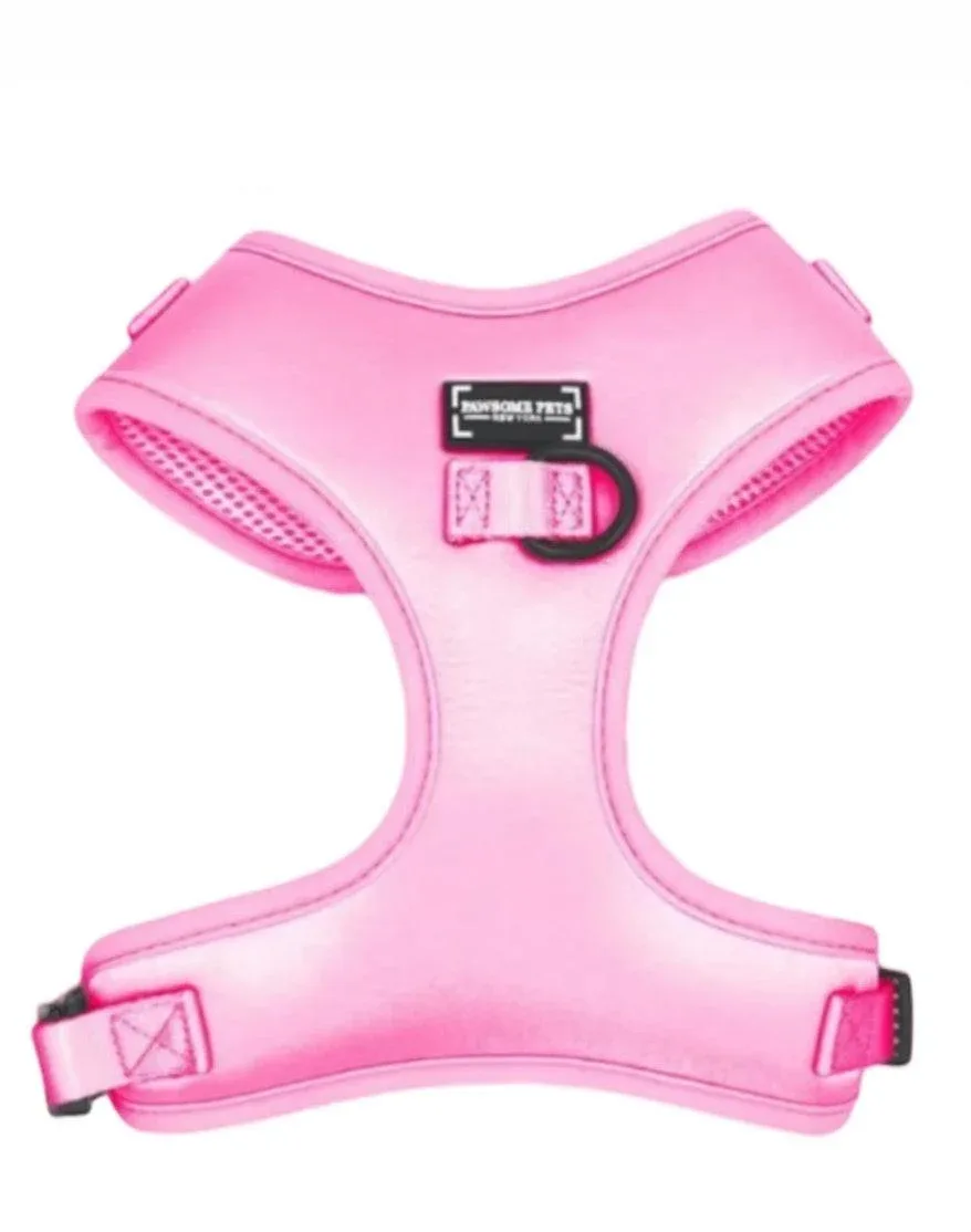 Adjustable Silk Dog Harness, Pink