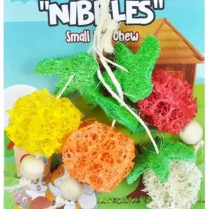 AE Cage Company Nibbles Fruit Bunch Loofah Chew Toy