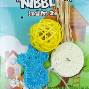 AE Cage Company Nibbles Lollipop and Assorted Loofah Chew Toys