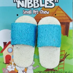 AE Cage Company Nibbles Sandals Loofah Chew Toy Assorted Colors