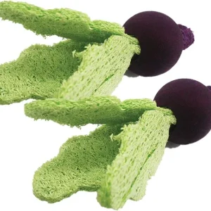 AE Cage Company Nibbles Turnip Loofah Chew Toys with Wood