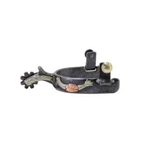 Aged Steel Flying Clover Spur