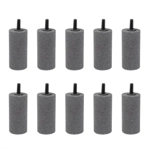 Air Stone 2 Inch Cylinder Diffuser for Fish Tank Aquarium Air Pump One Pack of 10pcs