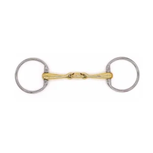 Ajr Sport Double Jointed Golden Ease Eggbutt Bit 5.25
